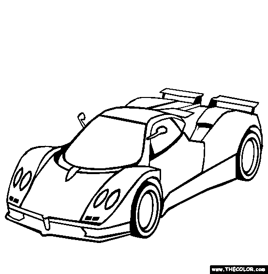 Pagani Zonda Coloring Page