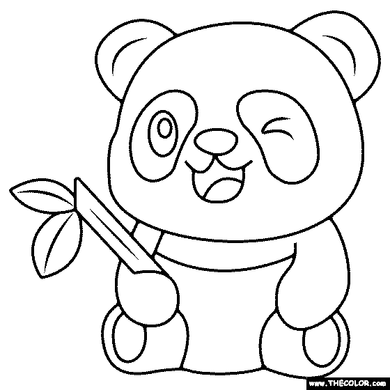 Panda Coloring Page