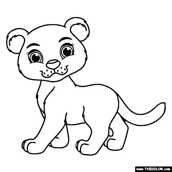 Panther Coloring Page