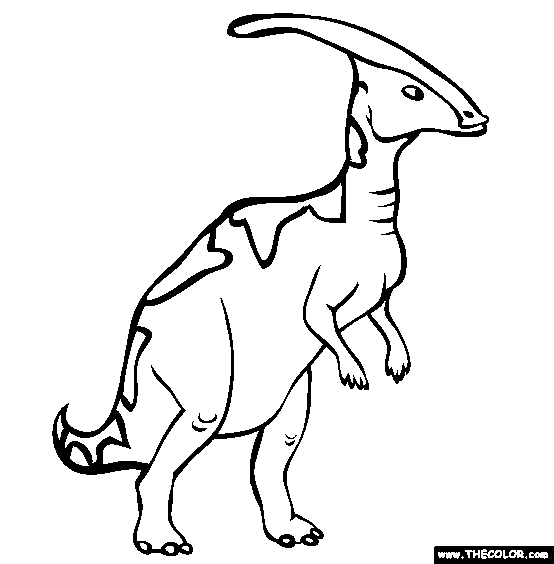 Parasaurolophus Coloring Page