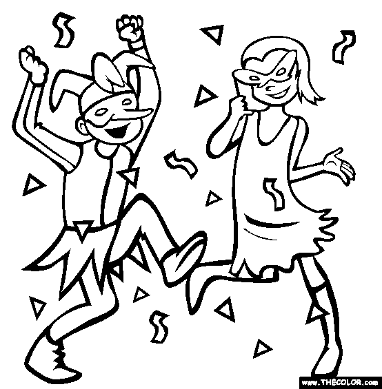 Party Coloring Page