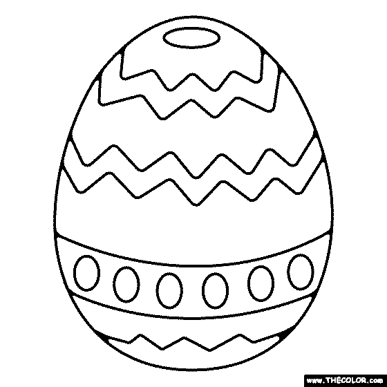 Paschal Egg Coloring Page