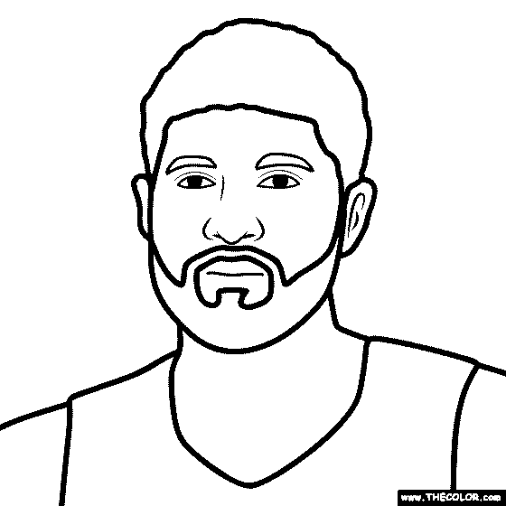 Paul George Coloring Page
