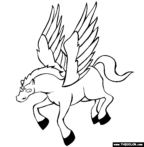 Pegasus Coloring Page