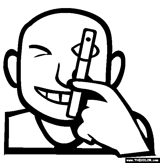 Pen Camera Coloring Page