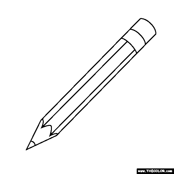 Pencil Coloring Page