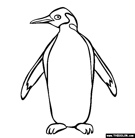 Penguin Coloring Page