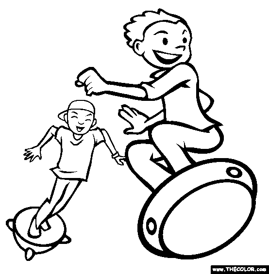 Personal Transporter Coloring Page