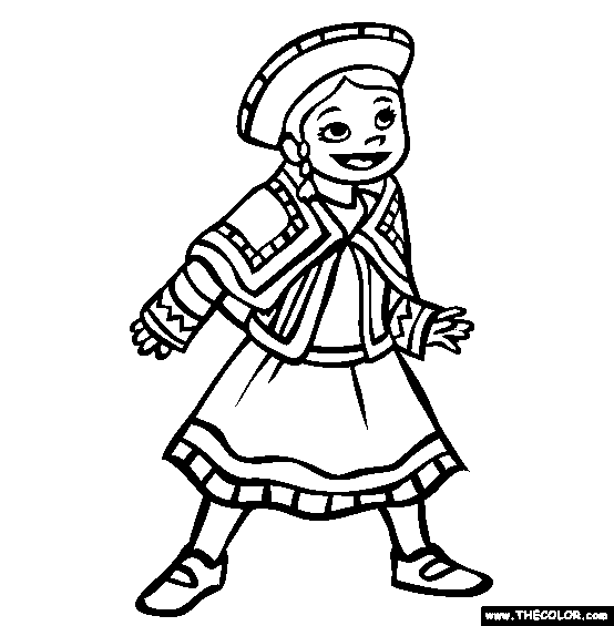 Peru Coloring Page