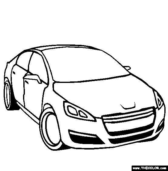 Peugeot 5 Coloring Page