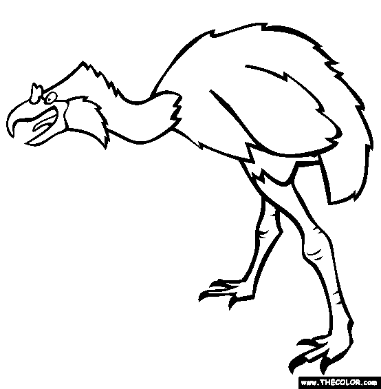 Phorohacos Coloring Page