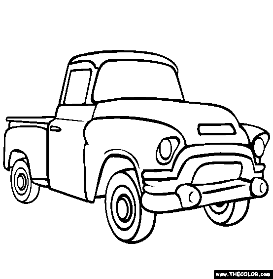 Pickup Truck Coloring Page