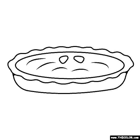 Pie Coloring Page