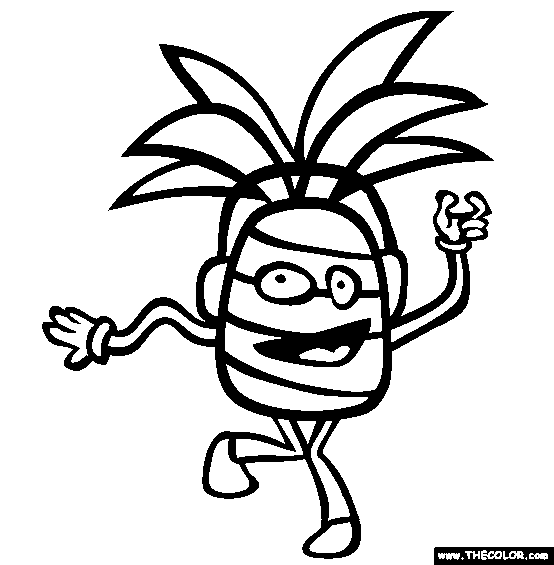 Pineapple Coloring Page