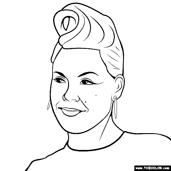 Pink Coloring Page