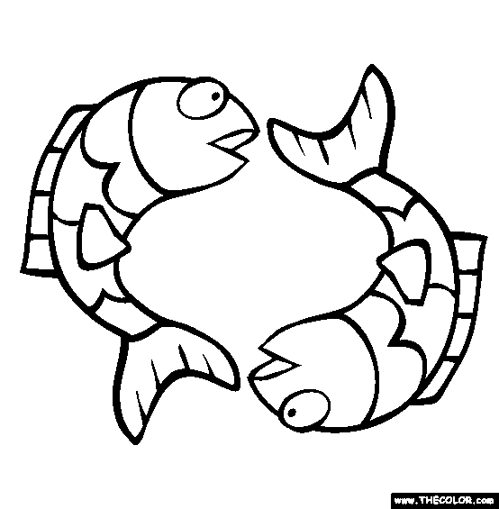 Pisces Coloring Page