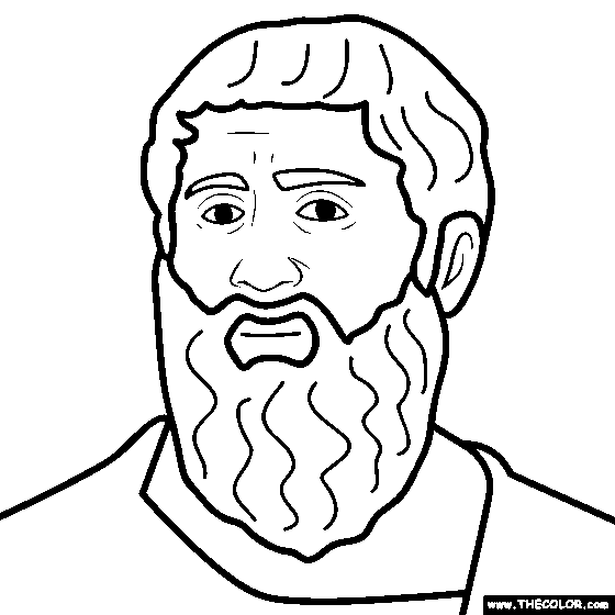 Plato Coloring Page