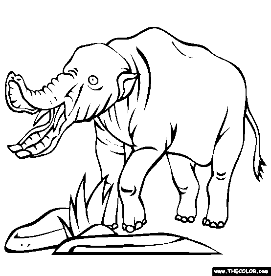 Download Prehistoric Mammals Online Coloring Pages | Page 1