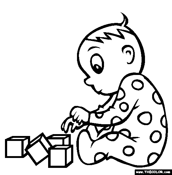 Download Baby Online Coloring Pages