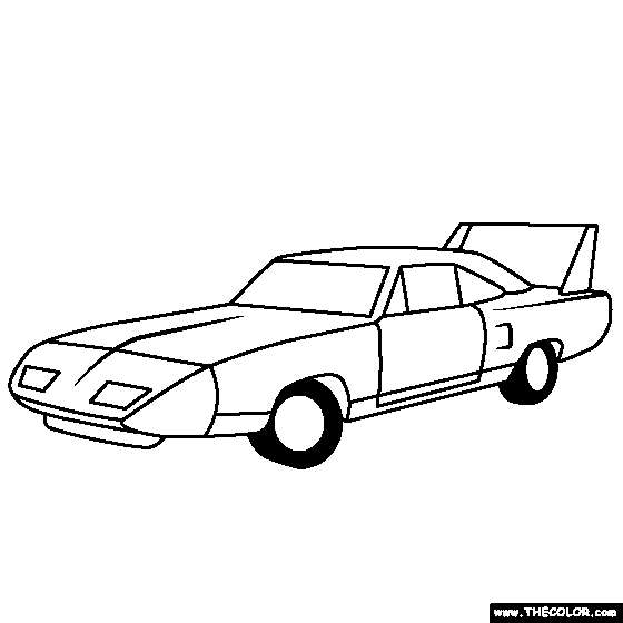 Plymouth Superbird Coloring Page