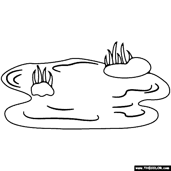Pond Coloring Page