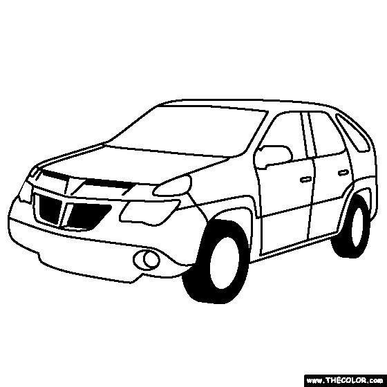 Pontiac Aztek online coloring page