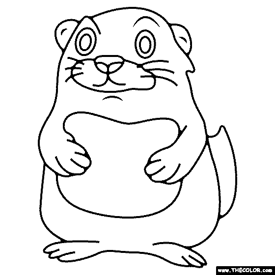 Prairie Dog Coloring Page