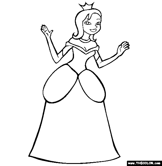 Princess Online Coloring Page