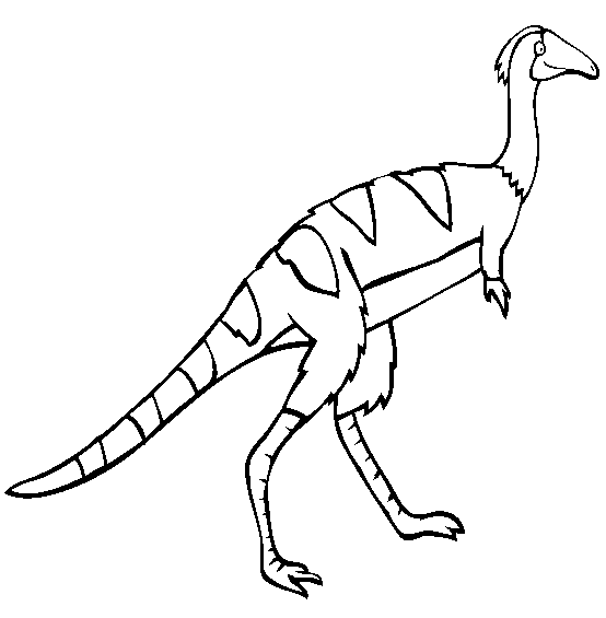 Protoavis Coloring Page