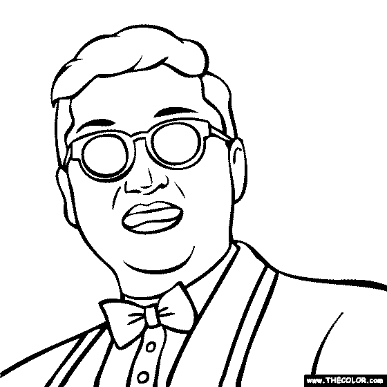 Psy Coloring Page
