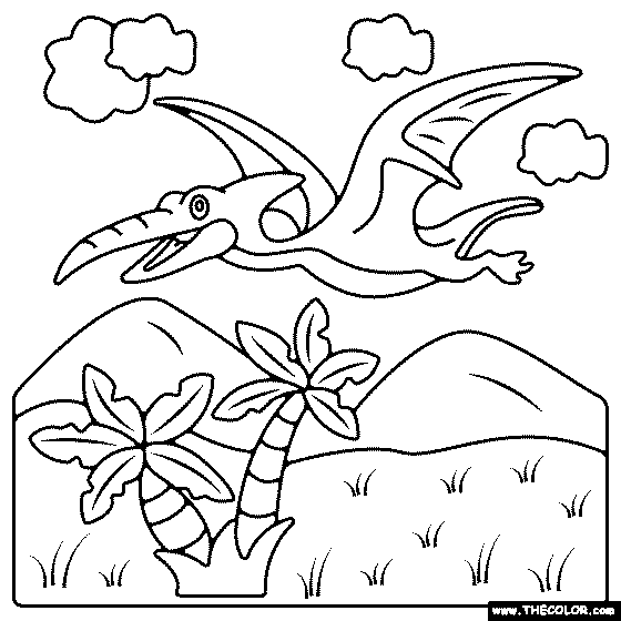Pteranodon Coloring Page
