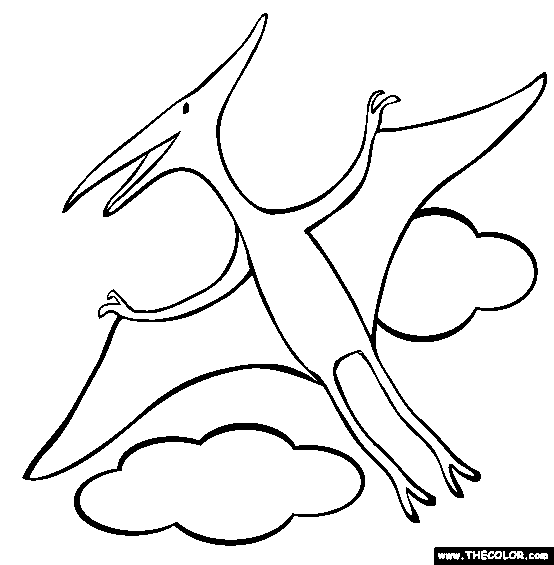 Pterodactyl Coloring Page