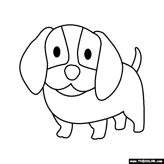 Puppy Dog Coloring Page