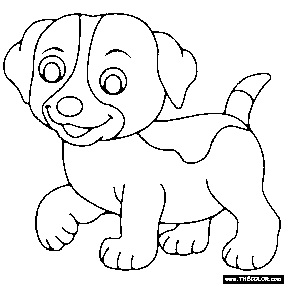 Puppy Coloring Page