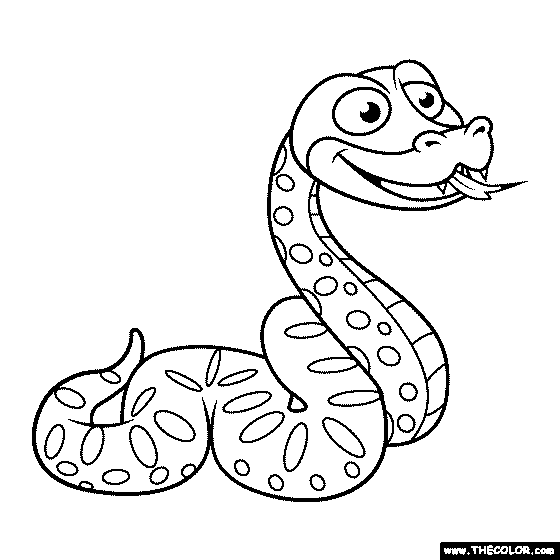 Python Coloring Page