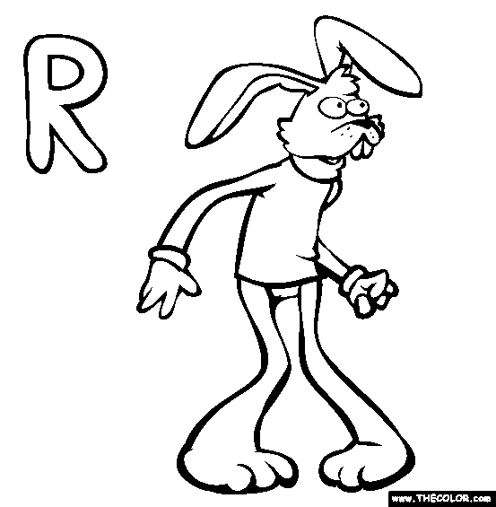 R Coloring Page