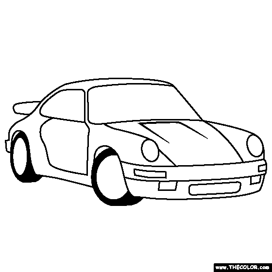 RUF CTR Yellow Bird 1987 Porsche 911 coloring