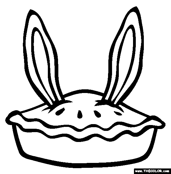 Rabbit Ears Pie Coloring Page