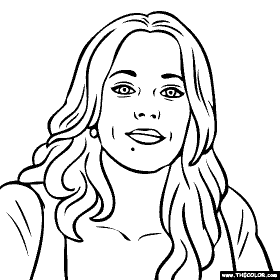 Rachel McAdams Coloring Page