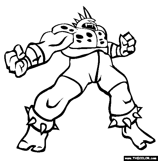 Rage Coloring Page