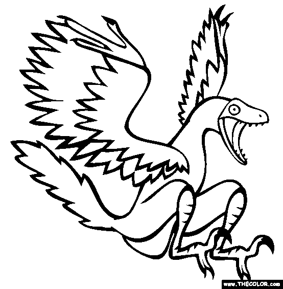 Rahonavis Coloring Page