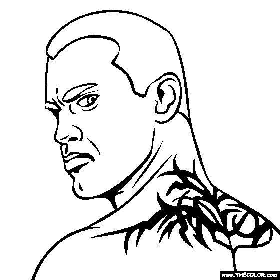 Randy Orton Coloring Page