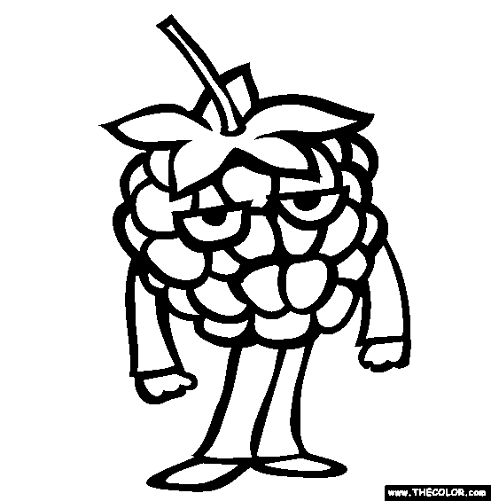 Rapberry Coloring Page