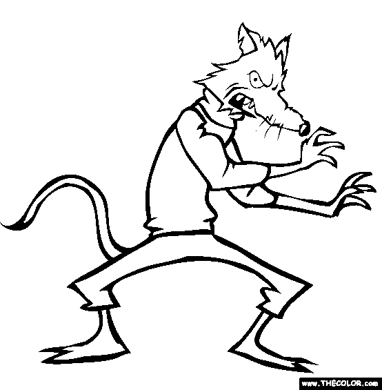 Rat Boy Coloring Page