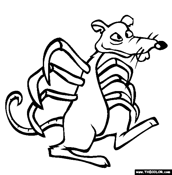 Rat Spider Coloring Page