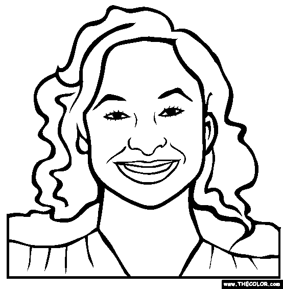 Raven-Symoné Online Coloring Page