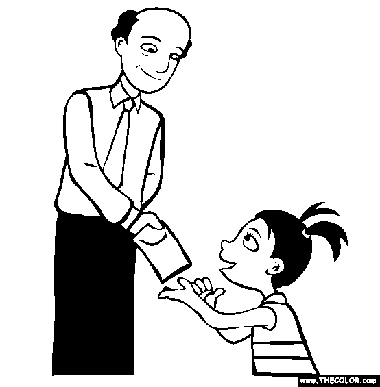 Red Packet Coloring Page