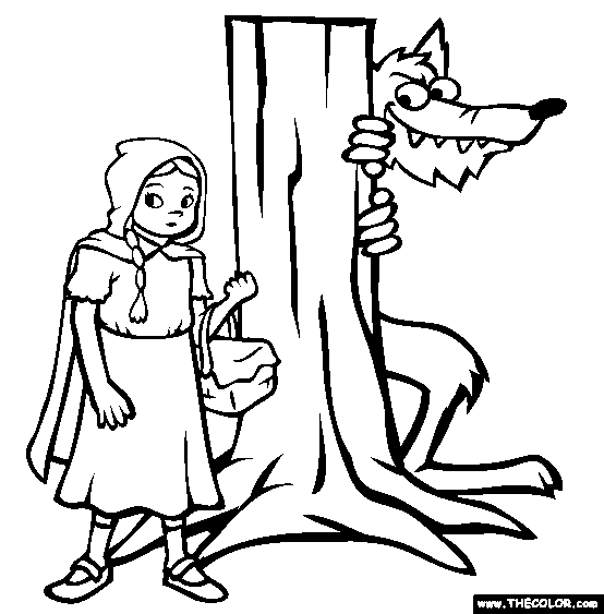 Red Riding Hood Coloring Page