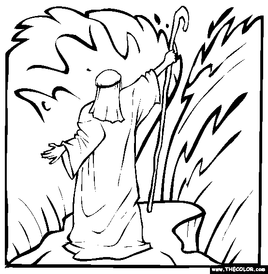 Red Sea Parting Coloring Page