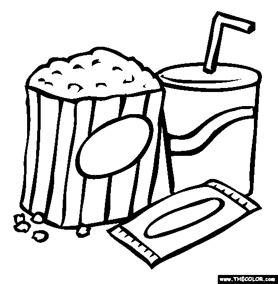 Refreshments Coloring Page